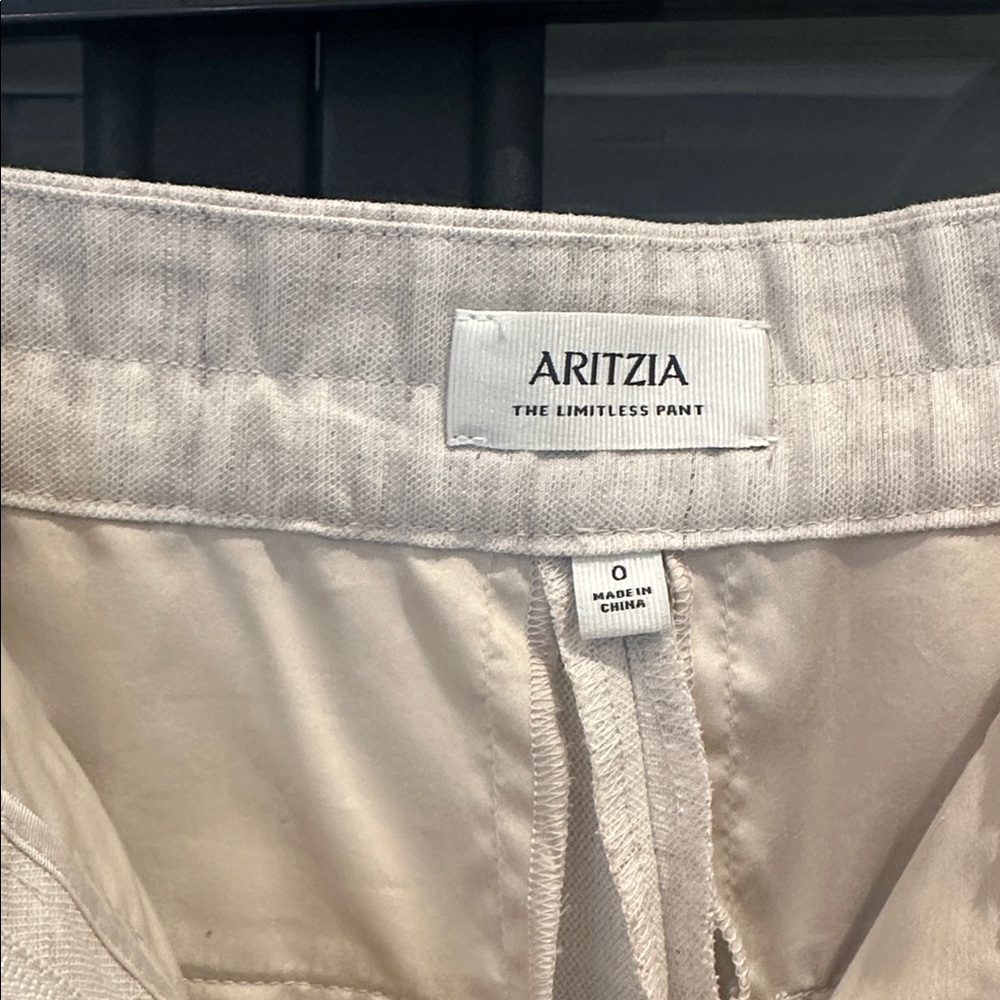 Aritzia Linen Cream Limitless Pant. New, never worn. - Picture 2 of 4